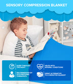 Sensory Compression Blanket Single Size (Blue)