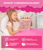 Sensory Compression Blanket Double Size (Pink)