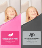 Sensory Compression Blanket Double Size (Pink)