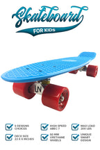 Mini Cruiser Skateboard - Blue/Red