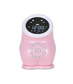 Dino Sleep Training Clock Pink