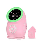Dino Sleep Training Clock Pink