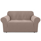 2-seater Knitted Sofa Cover - Sand colour