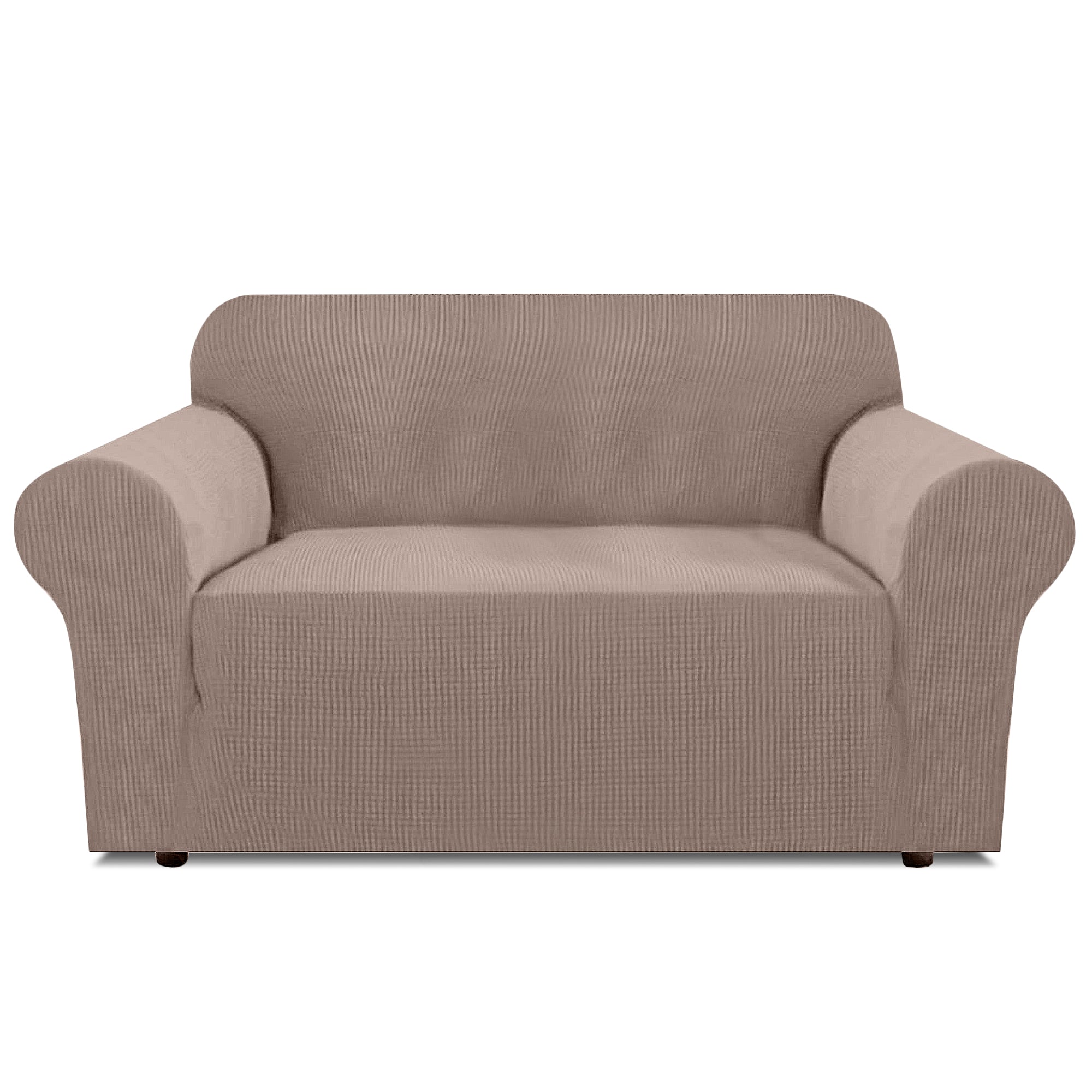 2-seater Knitted Sofa Cover - Sand colour