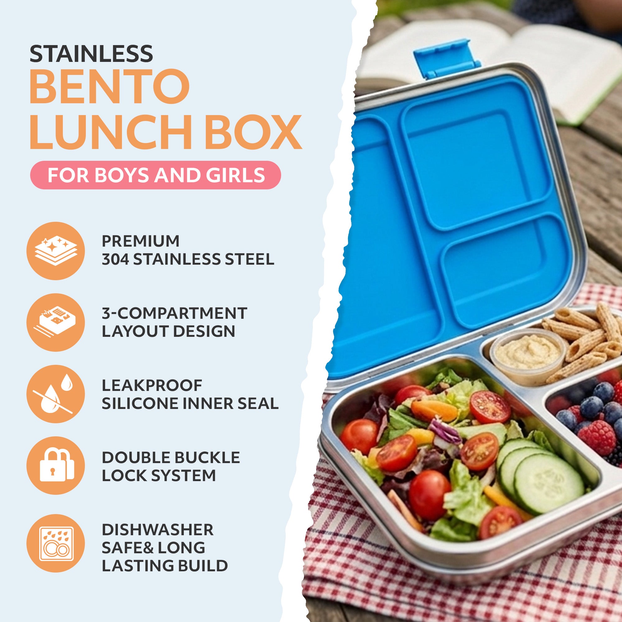 Stainless Steel Bento Lunch Box