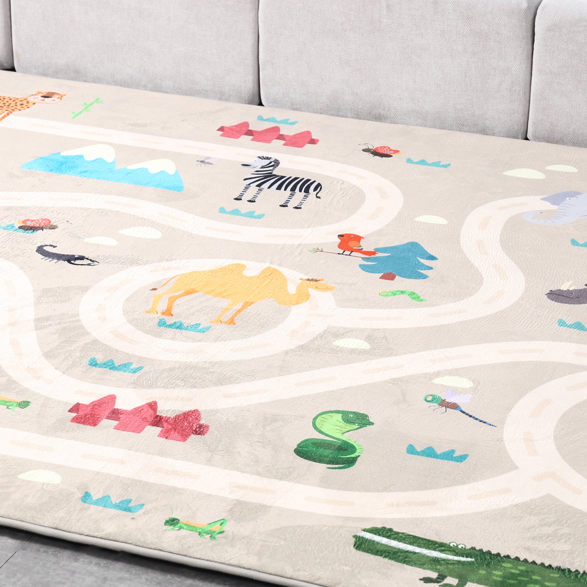Tatami Rug Soft Touch Mat - Printed Animals