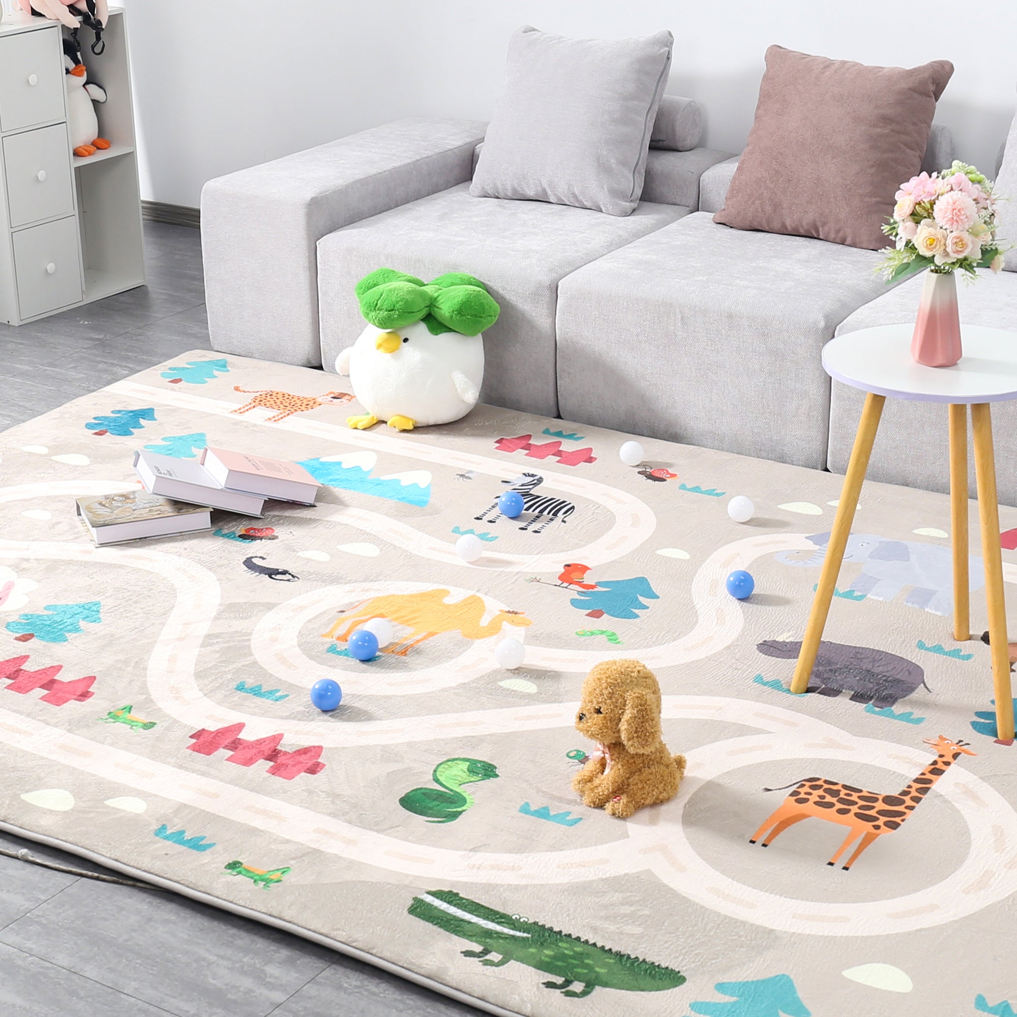 Tatami Rug Soft Touch Mat - Printed Animals
