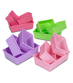 Toy Storage Organiser with Bins (Pink, Green and Purple)