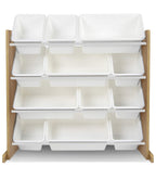 Toy Storage Maple with White Bins