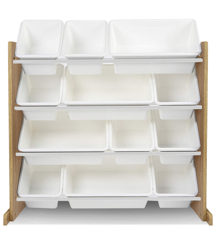 Toy Storage Maple with White Bins