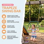 Kids Trapeze Swing with Gym Rings