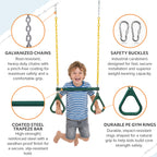 Kids Trapeze Swing with Gym Rings