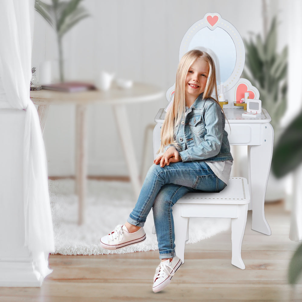 Wooden Dresser Table with Vanity Kit