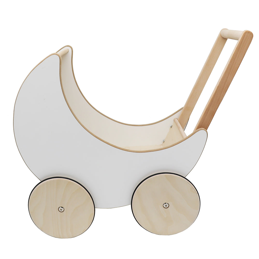 Wooden Moon Doll Pram