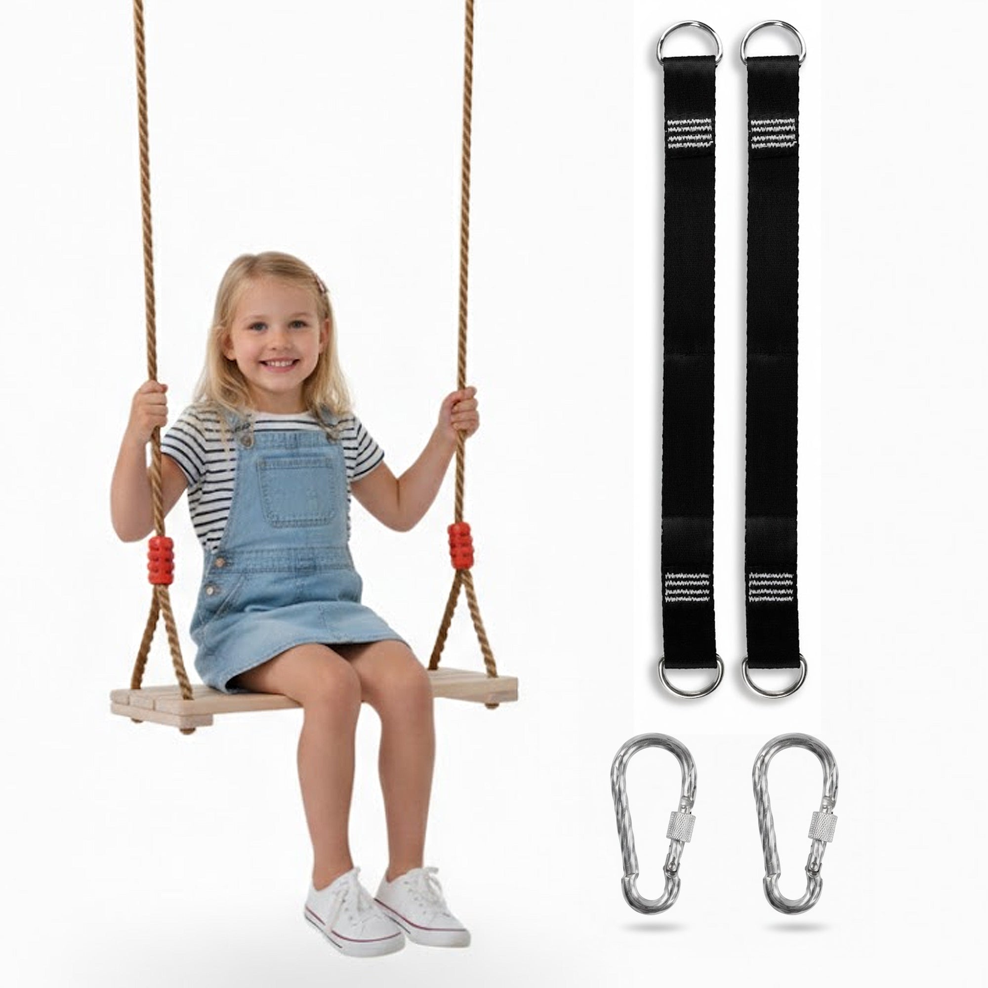 Wood tree swing