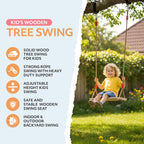 Wood tree swing