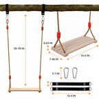 Wood tree swing