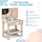Wooden Work Bench Tool Station