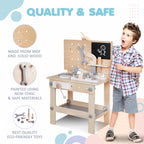 Wooden Work Bench Tool Station