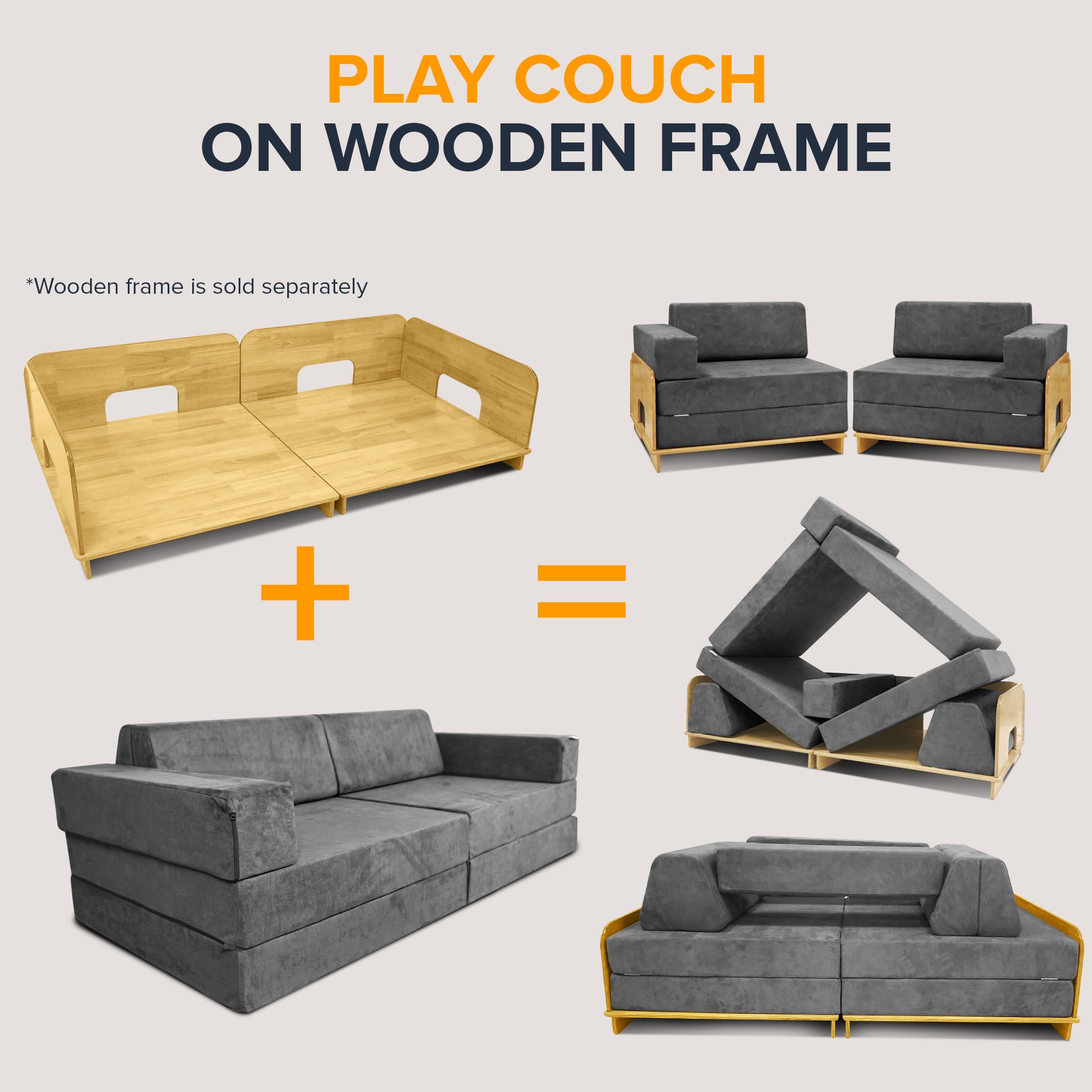 Play Couch Wood Frame