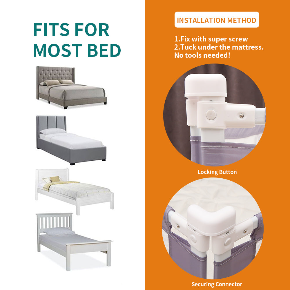 Bedside Rail Guard with connector 2 meters