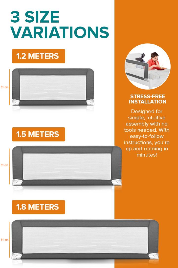 Bedside Rail Safety Guard 1.2 meter