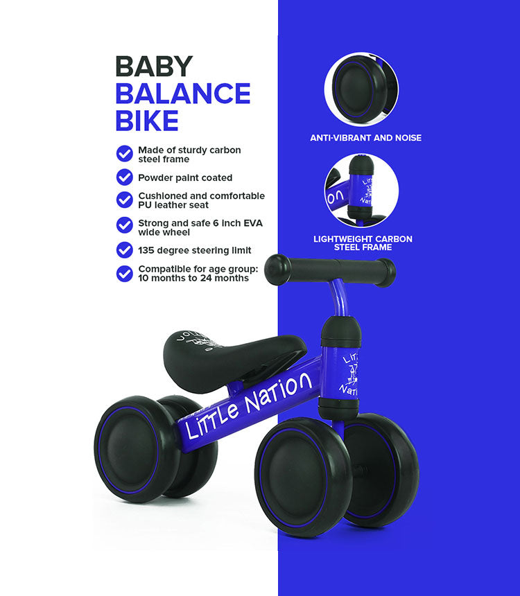 Baby Balance Bike - Blue