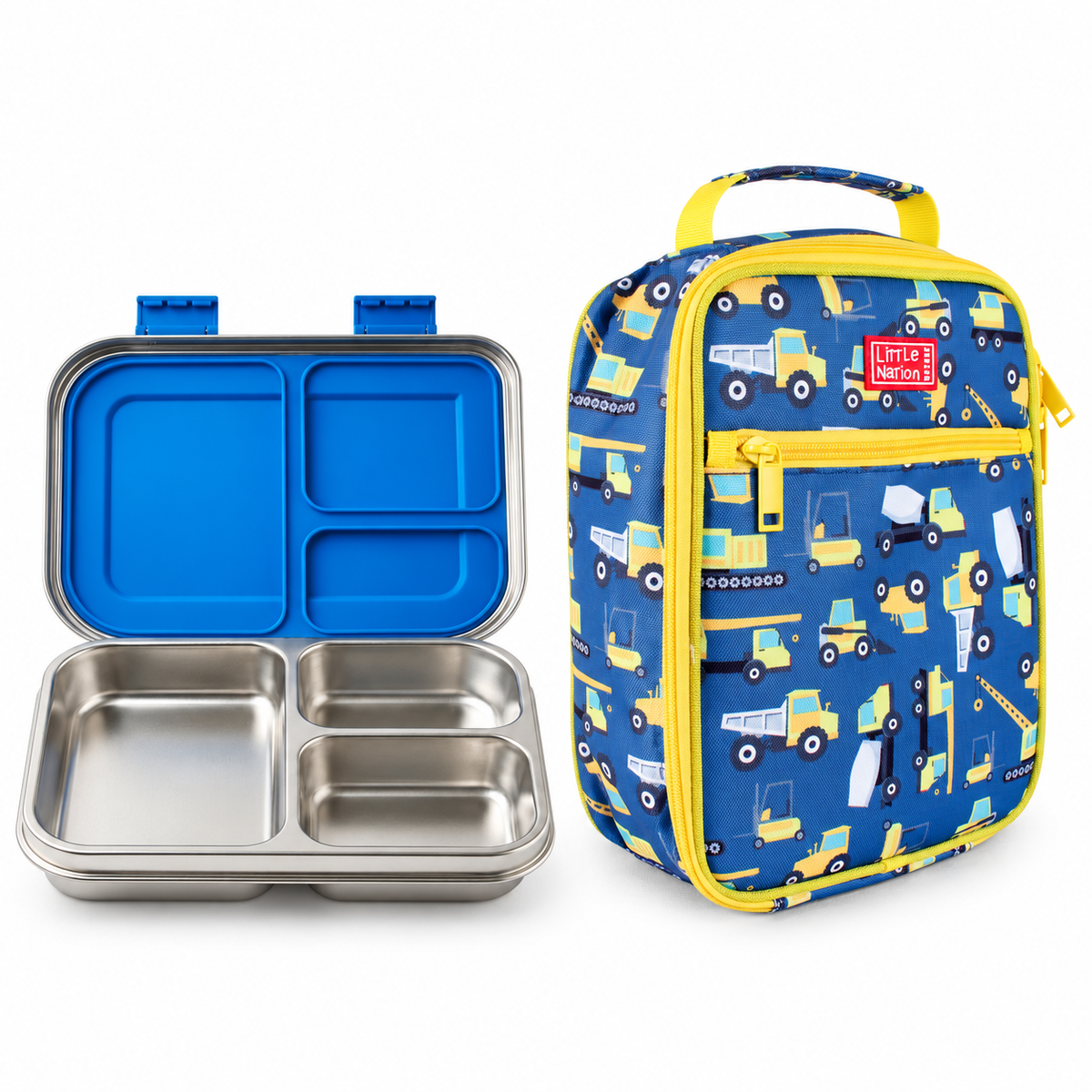 trucks cooler with Blue Stainless Steel Bento Lunch Box