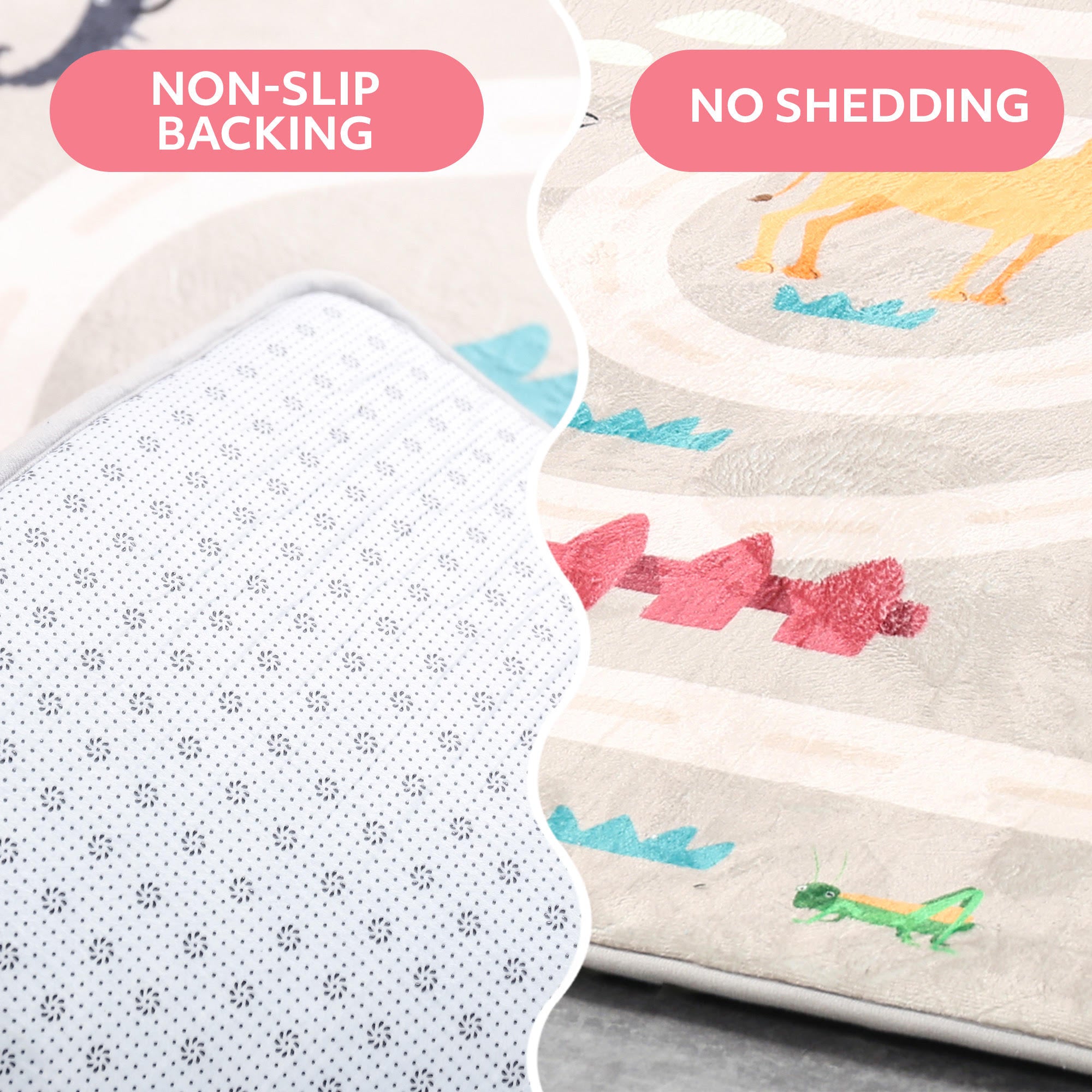 Tatami Rug Soft Touch Mat - Printed Animals