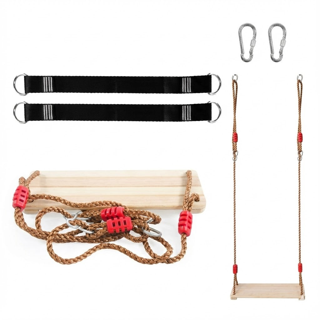 Wood tree swing