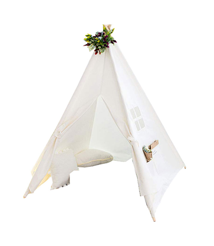 TeePee - White Canvas - Little Nation | Kids Toys, School Accessories, Trampolines, Electronics | Little Nation