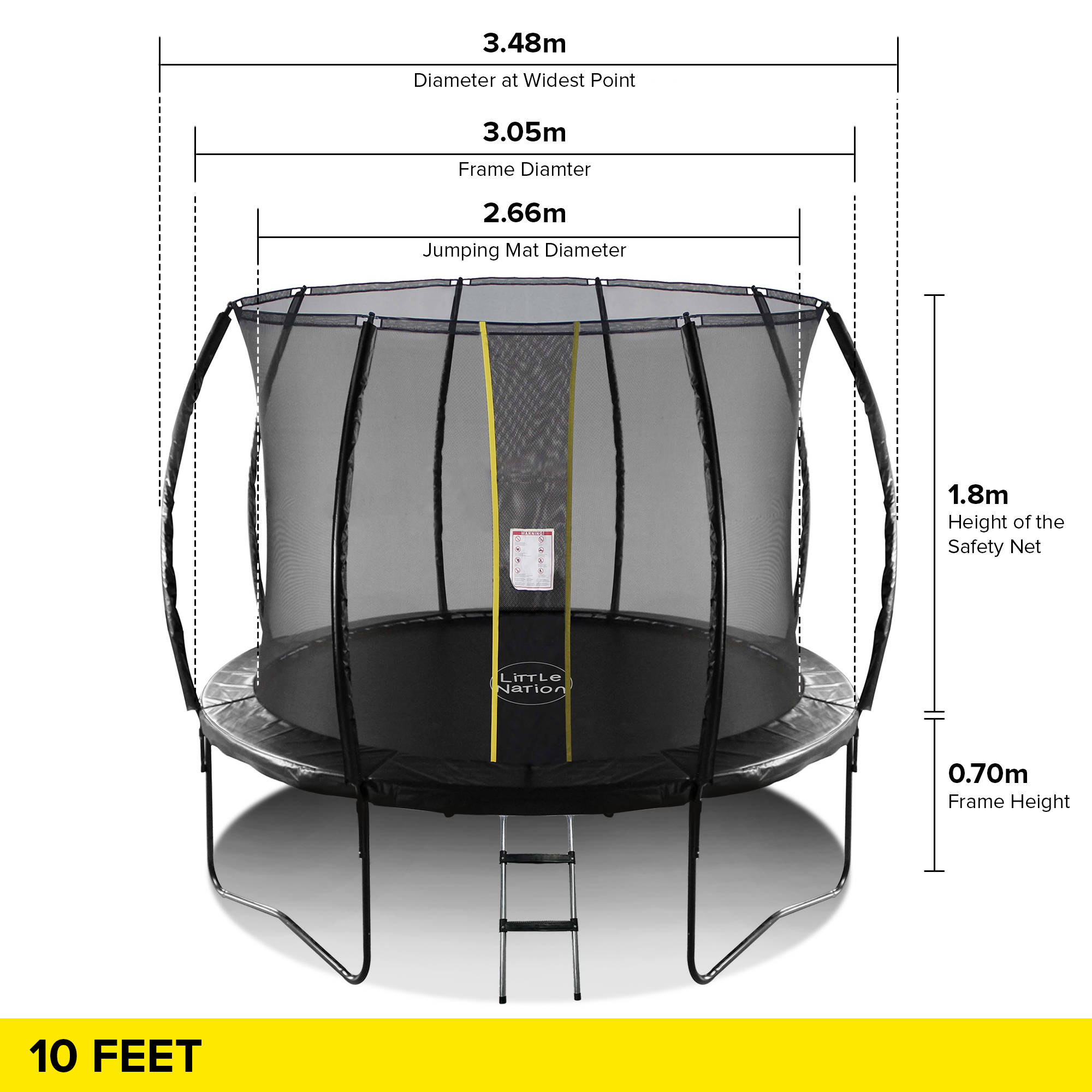 10ft Trampoline – Little Nation, Kids Toys, School Accessories, Trampolines,  Electronics